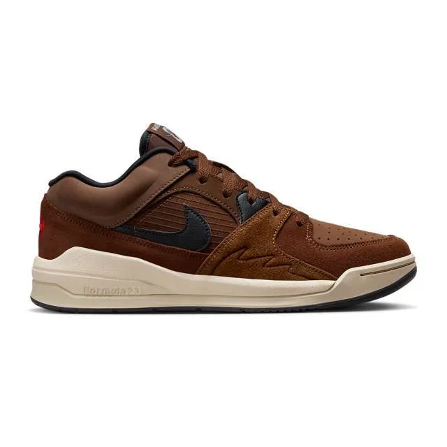 Nike air jordan stadium 90 (cacao wow/ brown/ cacao wow/ black/ university red/ sanddrift) men us 8-