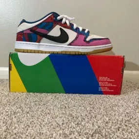 Nike parra x dunk low pro sb abstract art