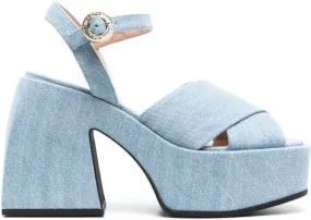 Nodaleto Bulla Joni Denim Sandals Blue