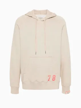 Number-print hoodie