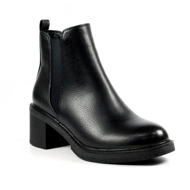 Ophelia Black Ankle Boot