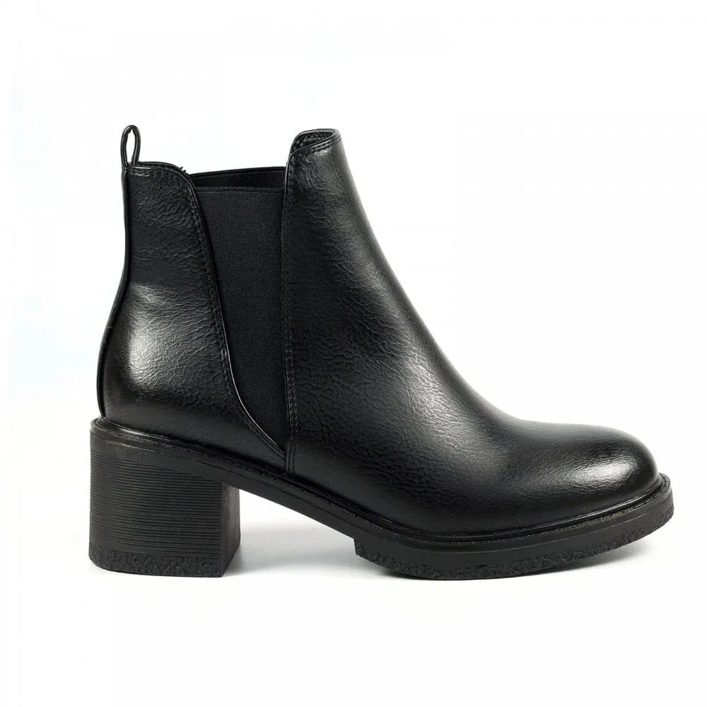 Ophelia Black Ankle Boot