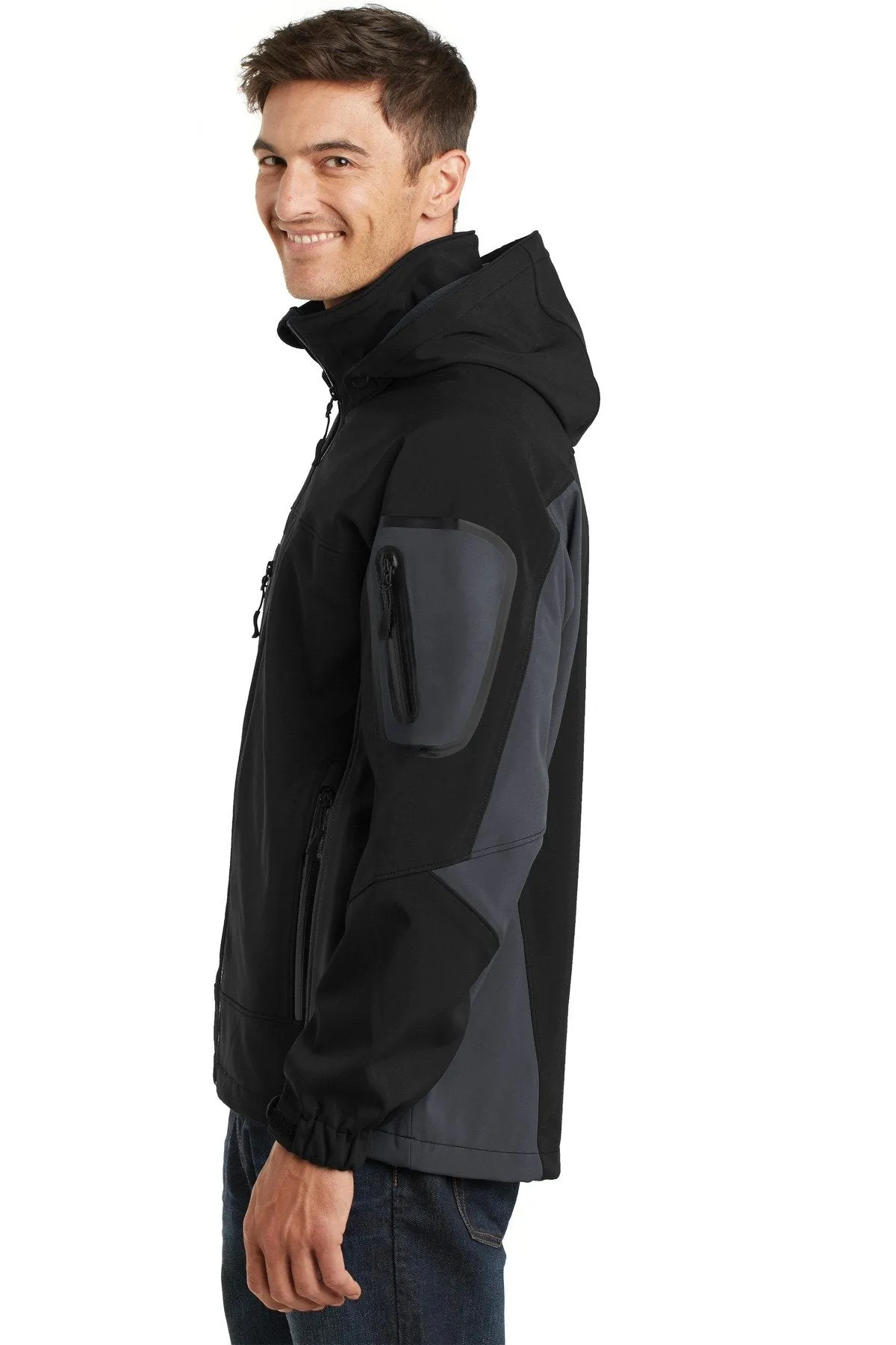 Port Authority Waterproof Soft Shell Jacket J798 Black/Graphite