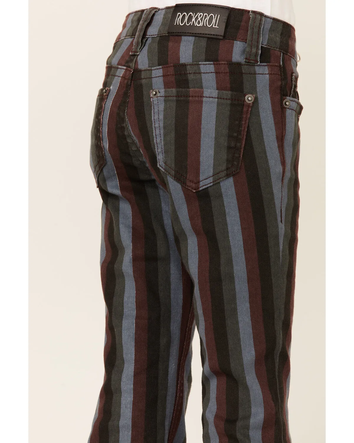 Product Name:  Rock & Roll Denim Girls' Stripe Stretch Trouser Jeans