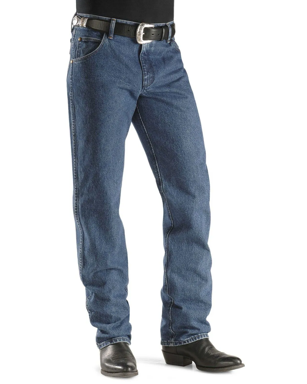 Product Name:  Wrangler Men's 47MWZ Dark Wash Cowboy Cut Regular Prewashed Jeans