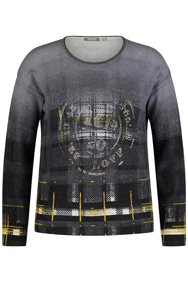 Rabe & LecomteGREY STAMP PRINT PULLOVER