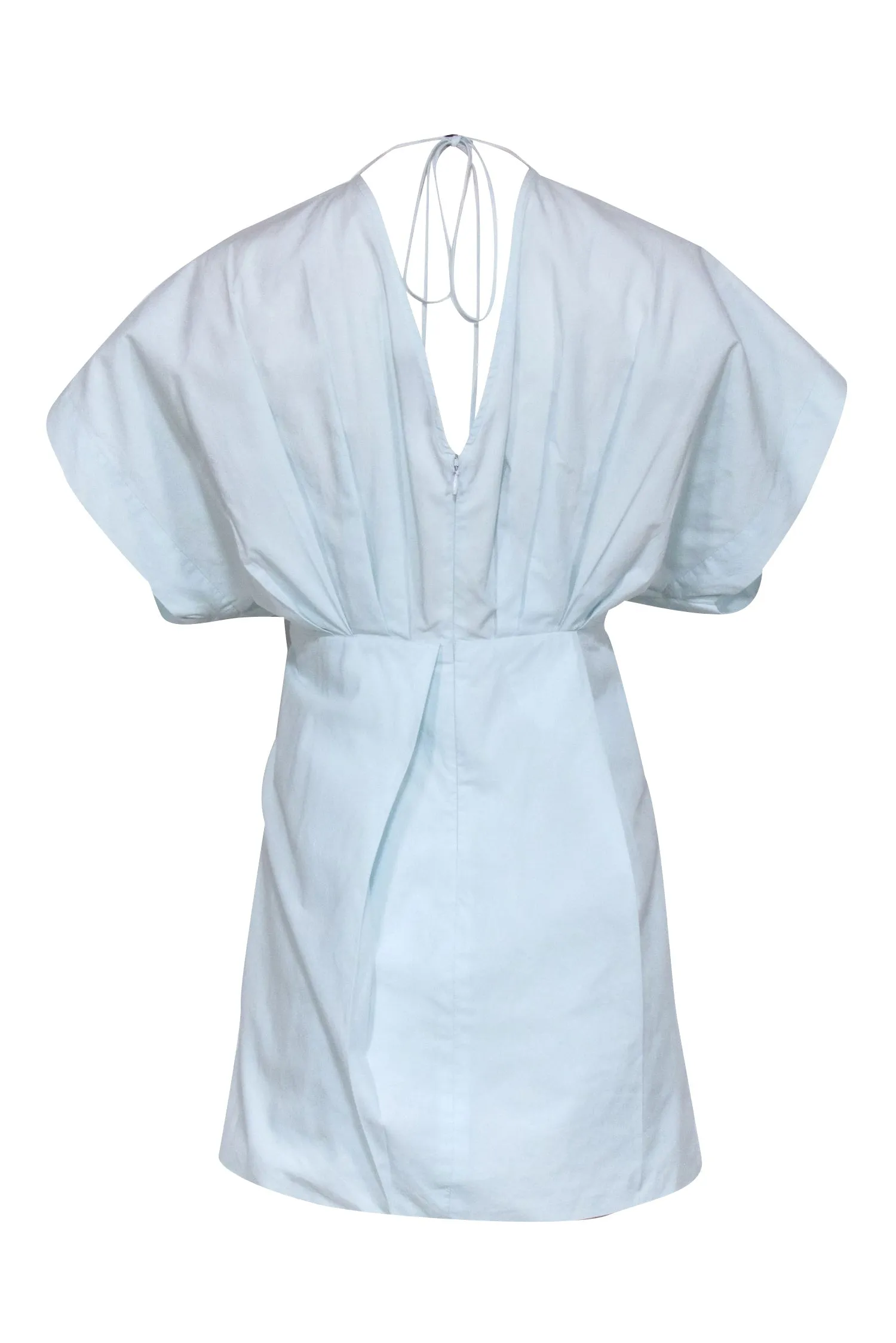 Rachel Comey - Pastel Blue Cotton Wrap Bodice Dress Sz 4