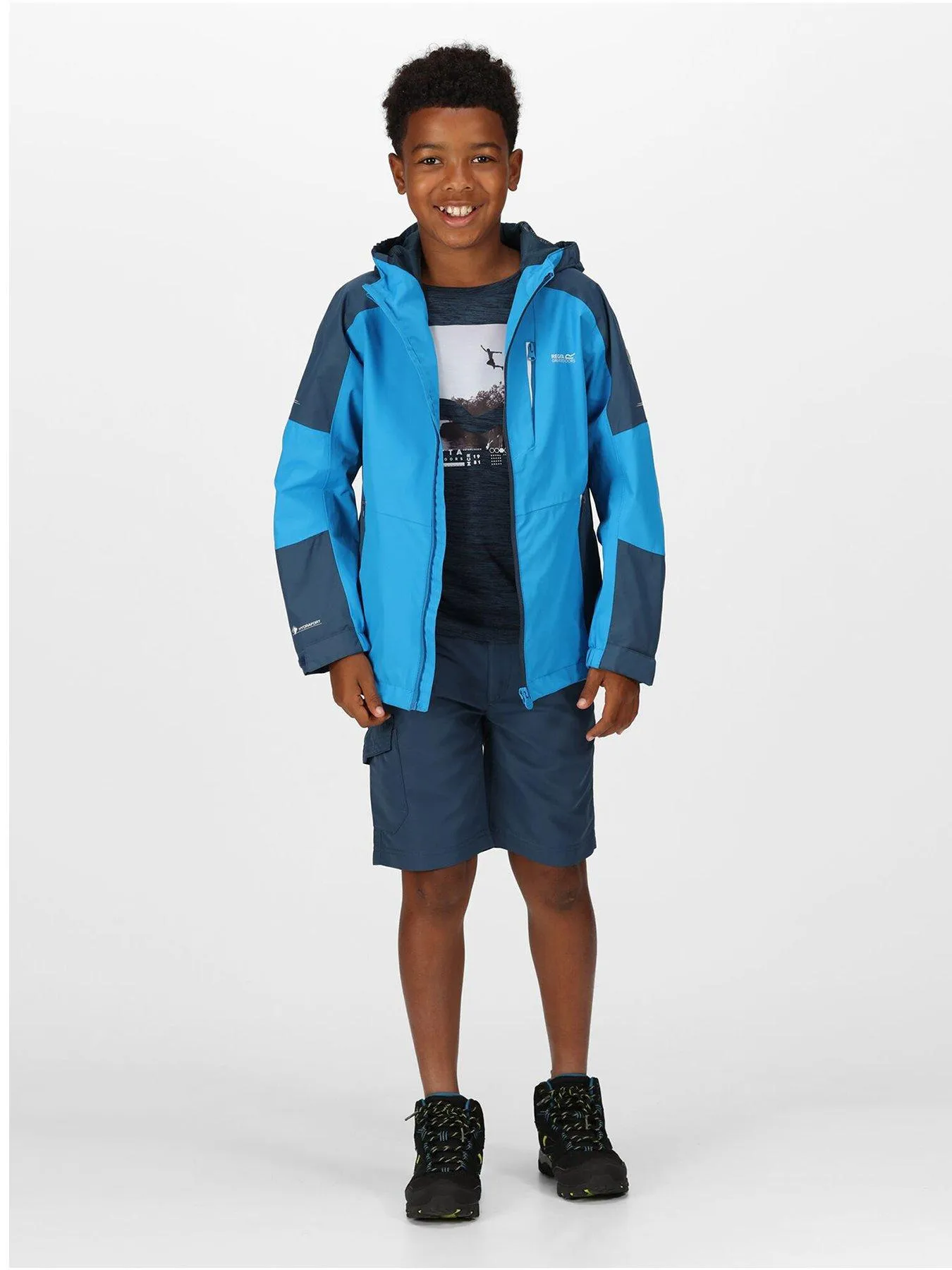 Regatta Junior Boys Calderdale II Waterproof Shell Jacket - Blue