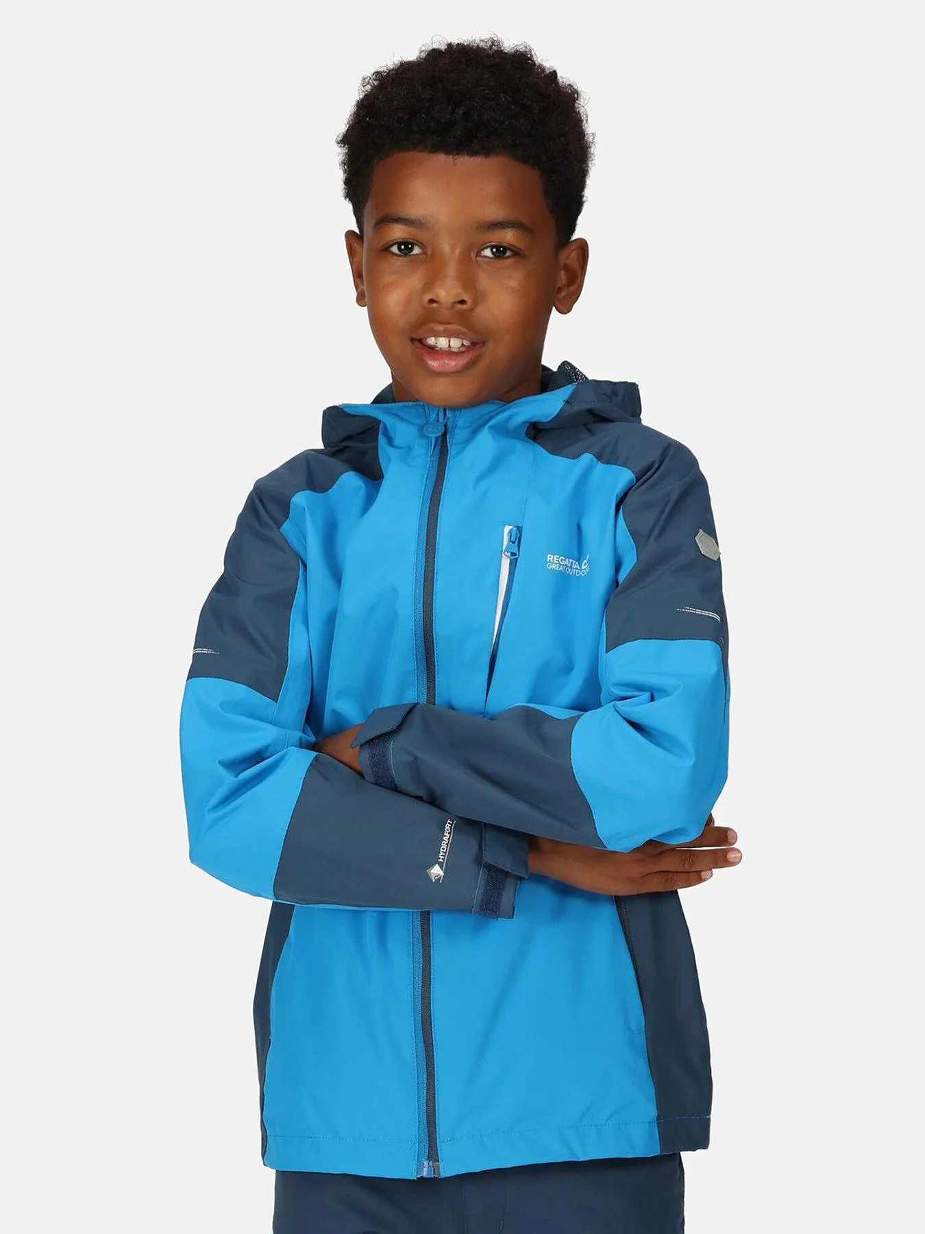 Regatta Junior Boys Calderdale II Waterproof Shell Jacket - Blue