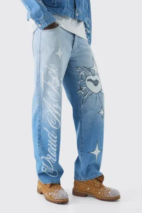 Relaxed Rigid Pride Printed Jeans