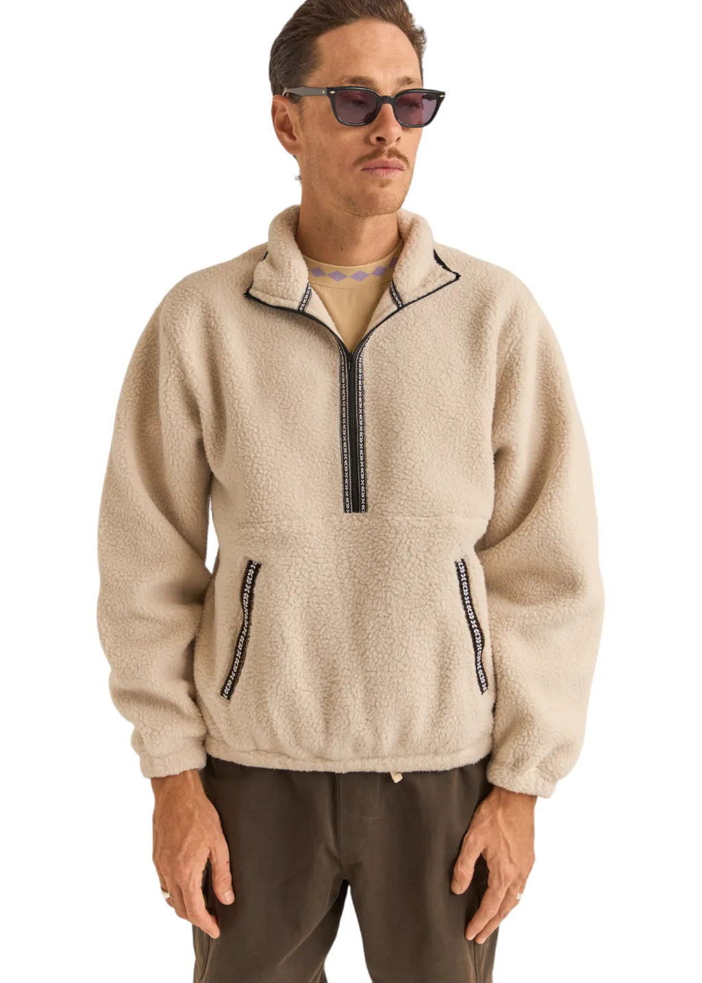 Rhythm - Sherpa Pullover - Natural