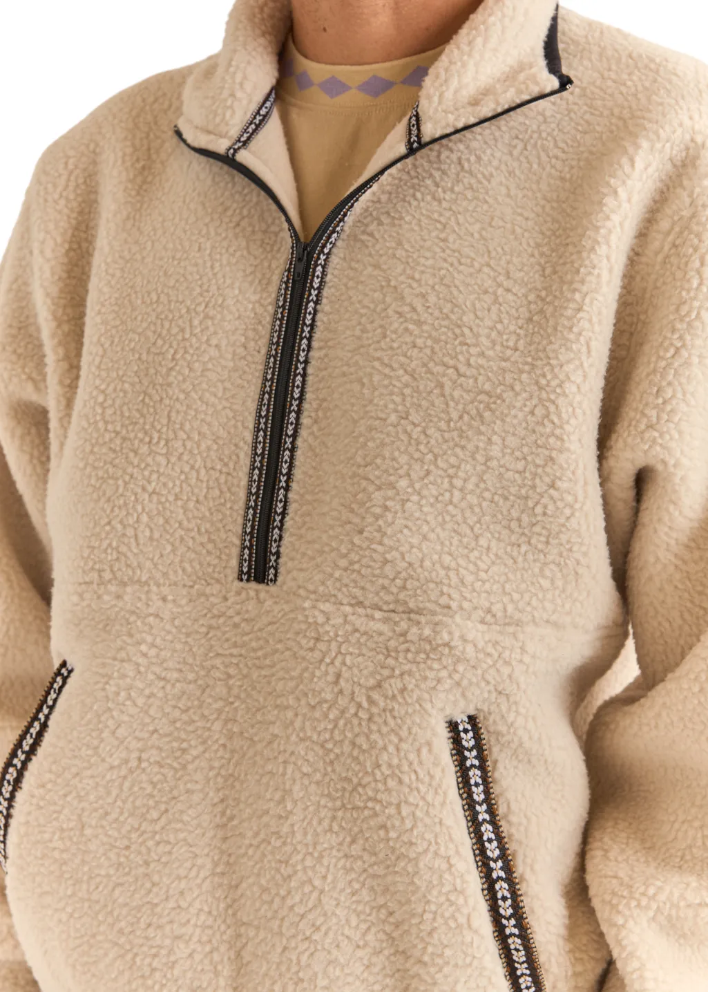 Rhythm - Sherpa Pullover - Natural