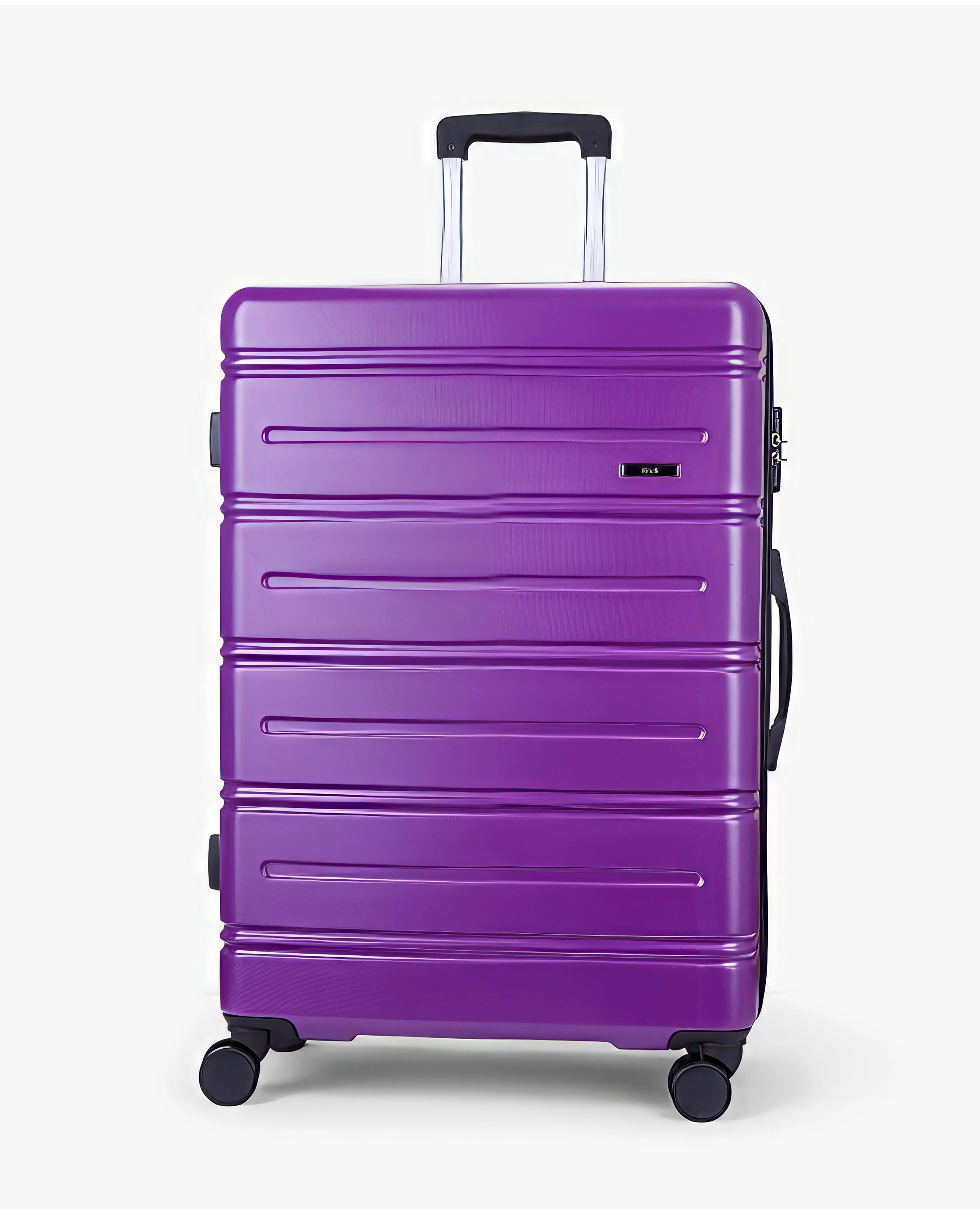 Rock Lisbon Large Suitcase Purple | Simply Be