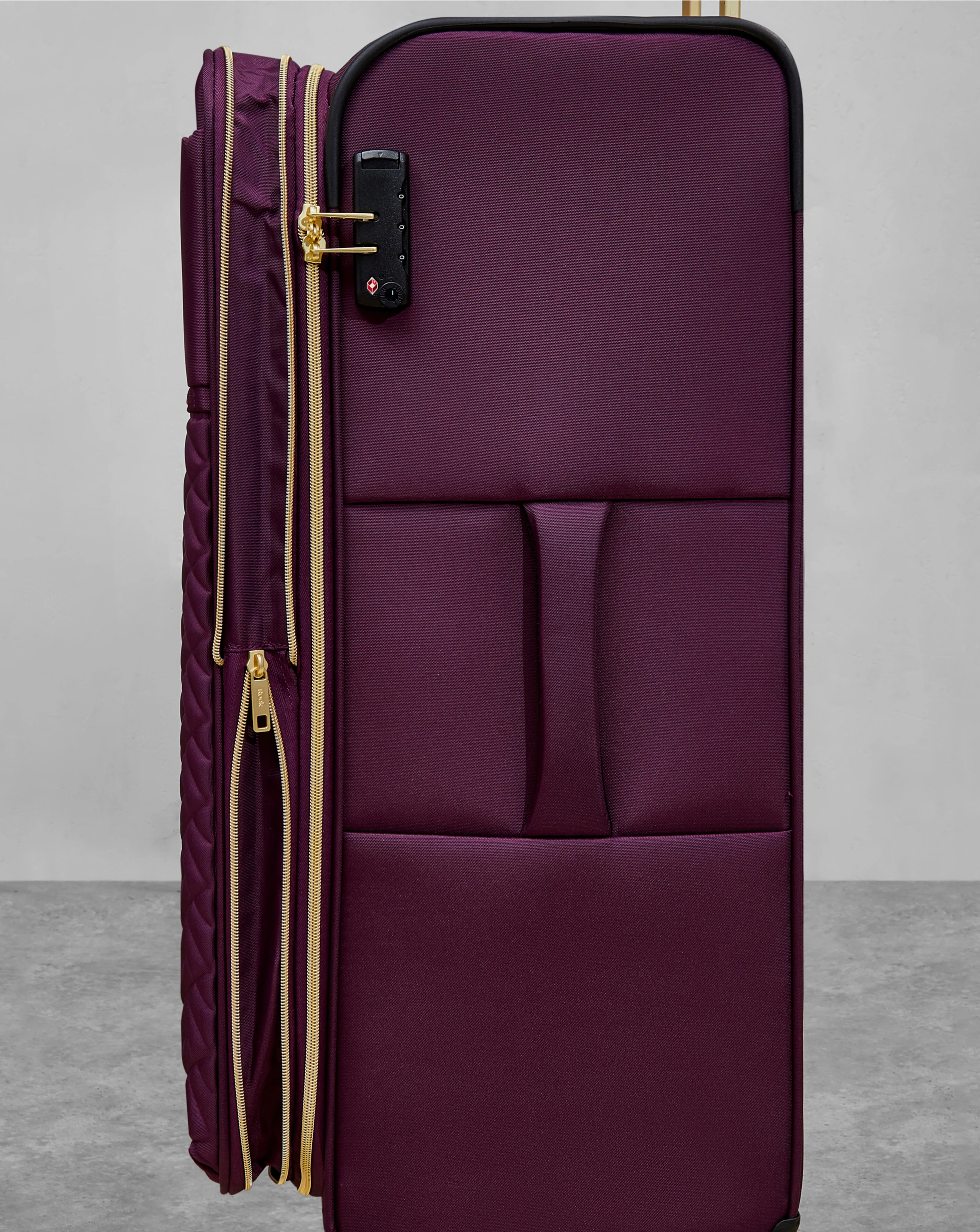 Rock Sloane 3pc Suitcase Set Purple | Simply Be