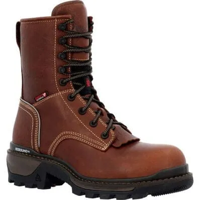 Rocky Men's - 9 Rams Horn Waterproof Logger Boot - Soft Toe