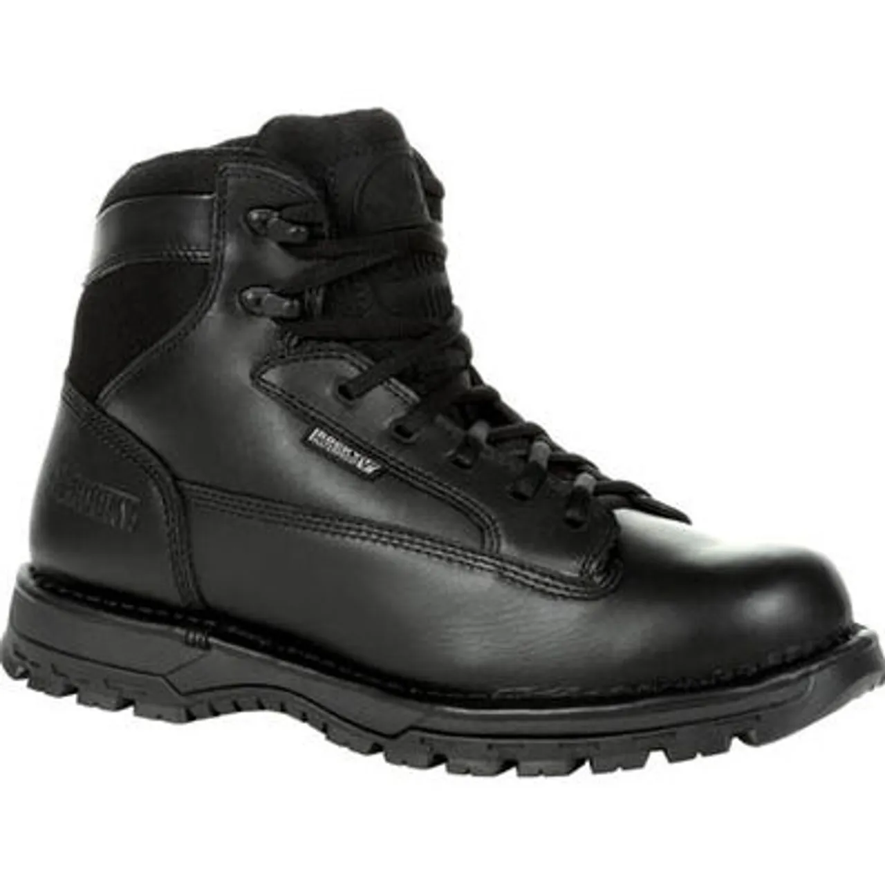 Rocky Women's Portland 6" Black Side Zip Waterproof Public Service Boot