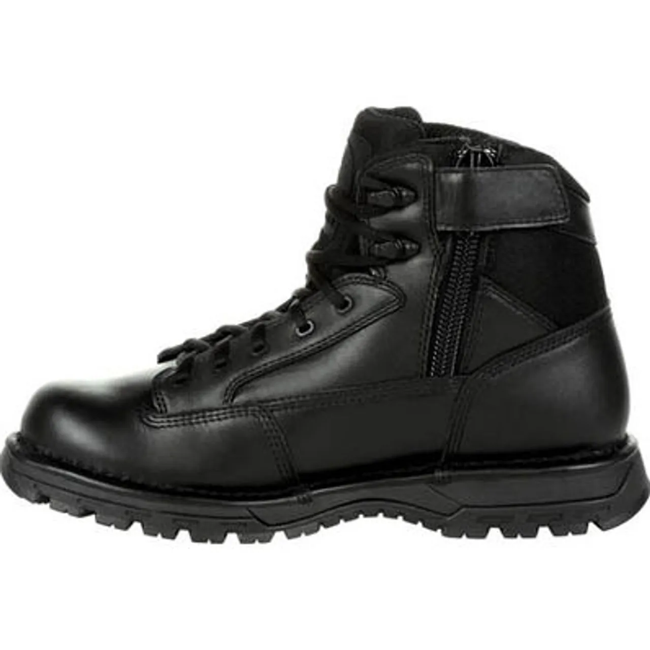 Rocky Women's Portland 6" Black Side Zip Waterproof Public Service Boot