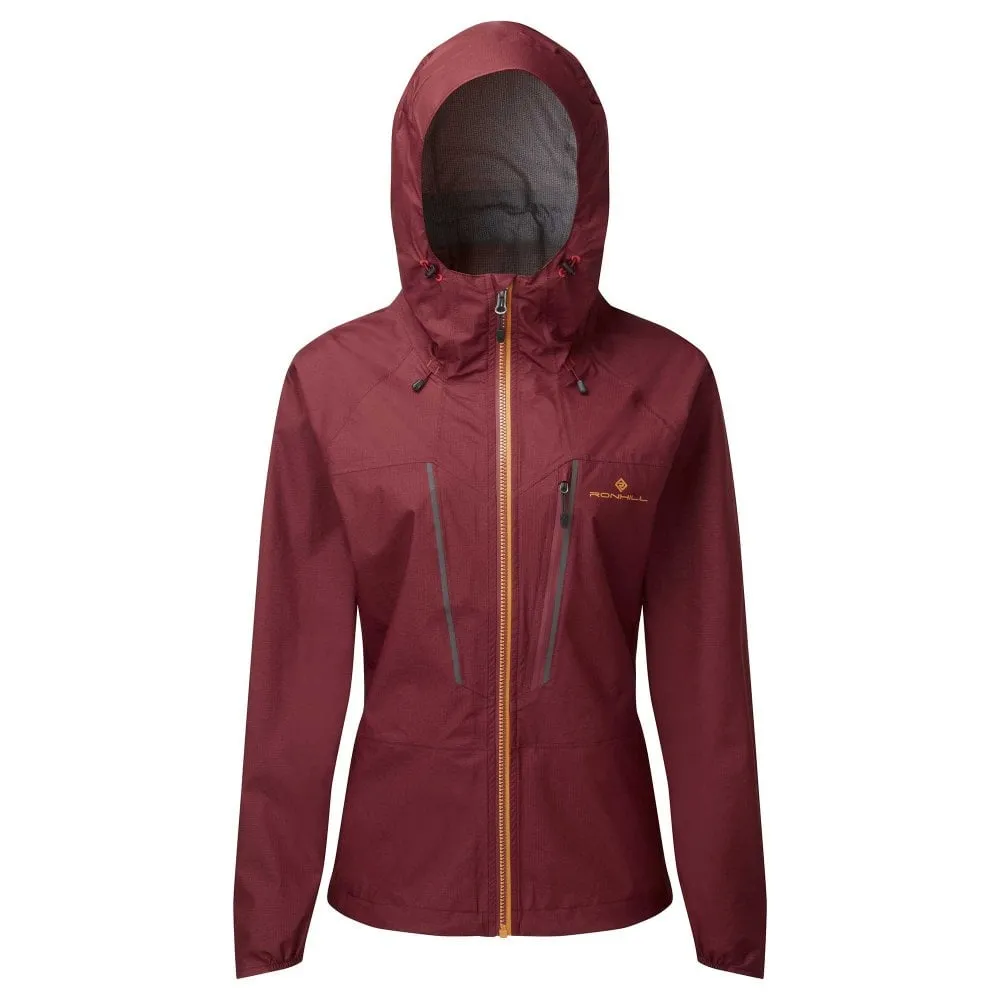 Ronhill  Tech Fortify Womens Waterproof Running Jacket Cabernet/Dune