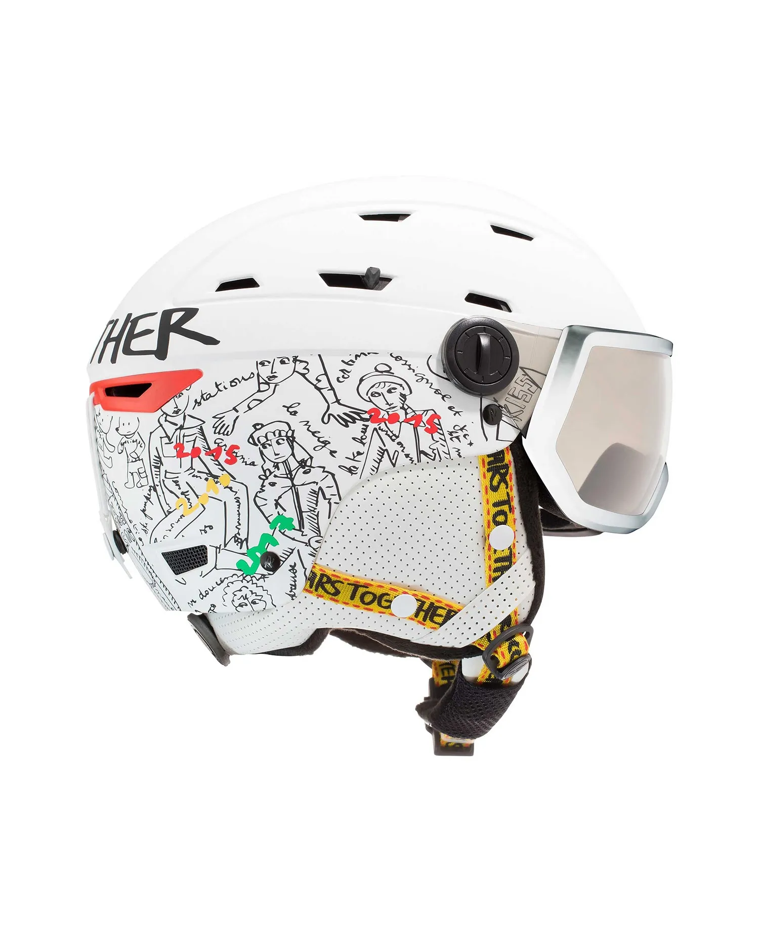 ROSSIGNOL ALLSPEED VISOR IMP PHOTOC JCC ski helmet rkkh400-white