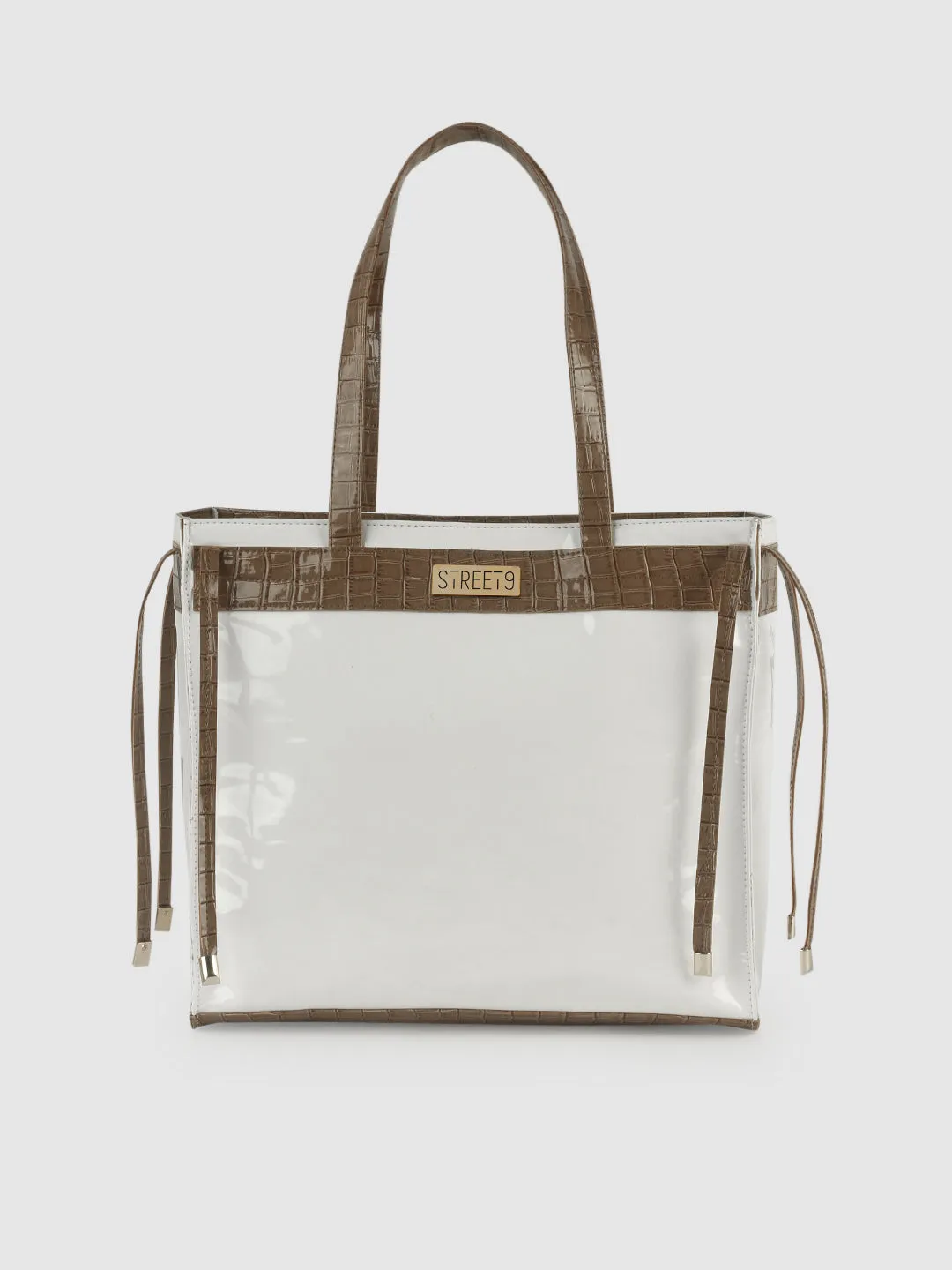 Royal White Brown Tote