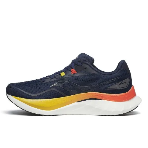 Saucony Endorphin Speed 4 Navy / Spice Smooth SPEEDROLL technology is effortless speed and addictive forward motion you can rely