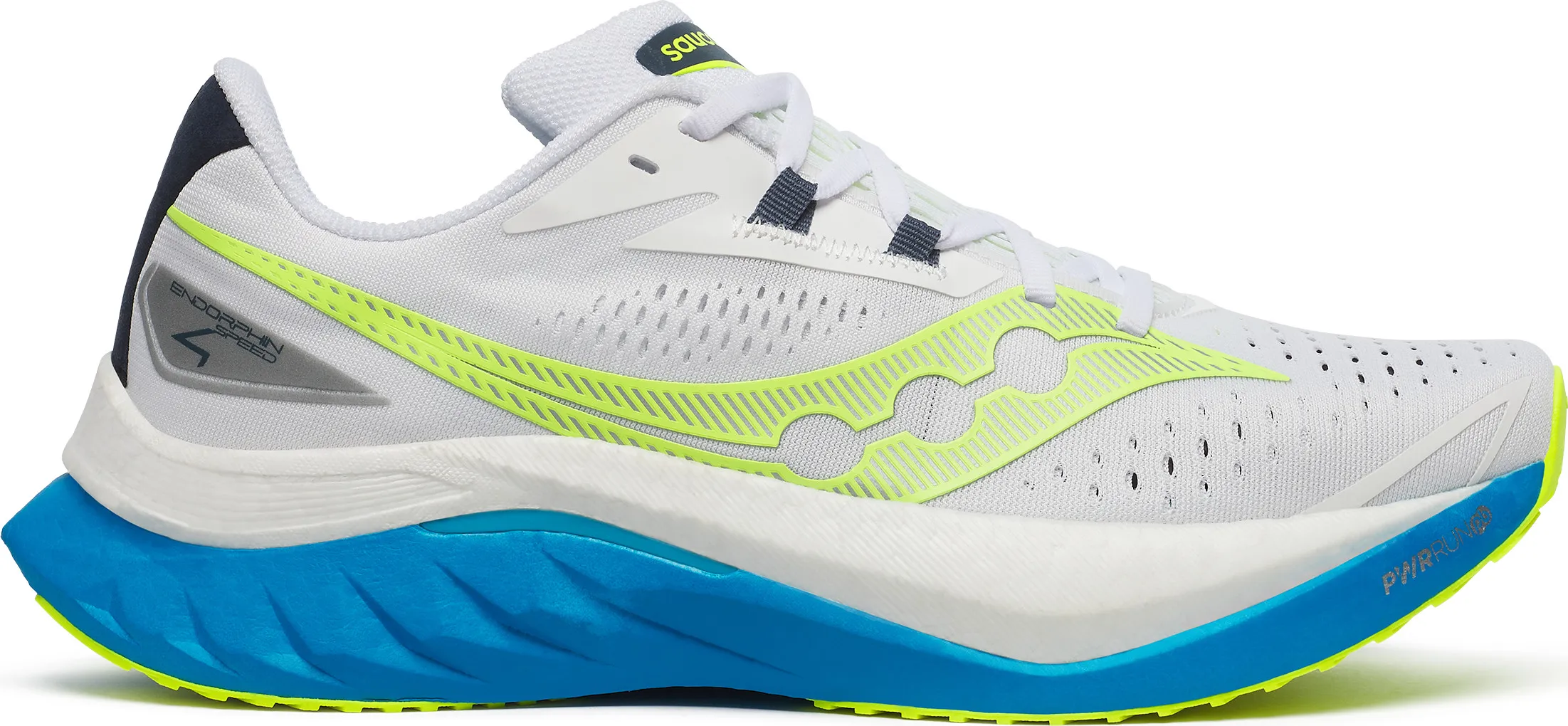 Saucony Men's Endorphin Speed 4  White/Viziblue | Buy Saucony Men's Endorphin Speed 4  White/Viziblue here | Outnorth