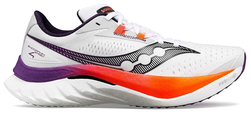 Saucony Men's Endorphin Speed 4  White/Viziorange | Buy Saucony Men's Endorphin Speed 4  White/Viziorange here | Outno