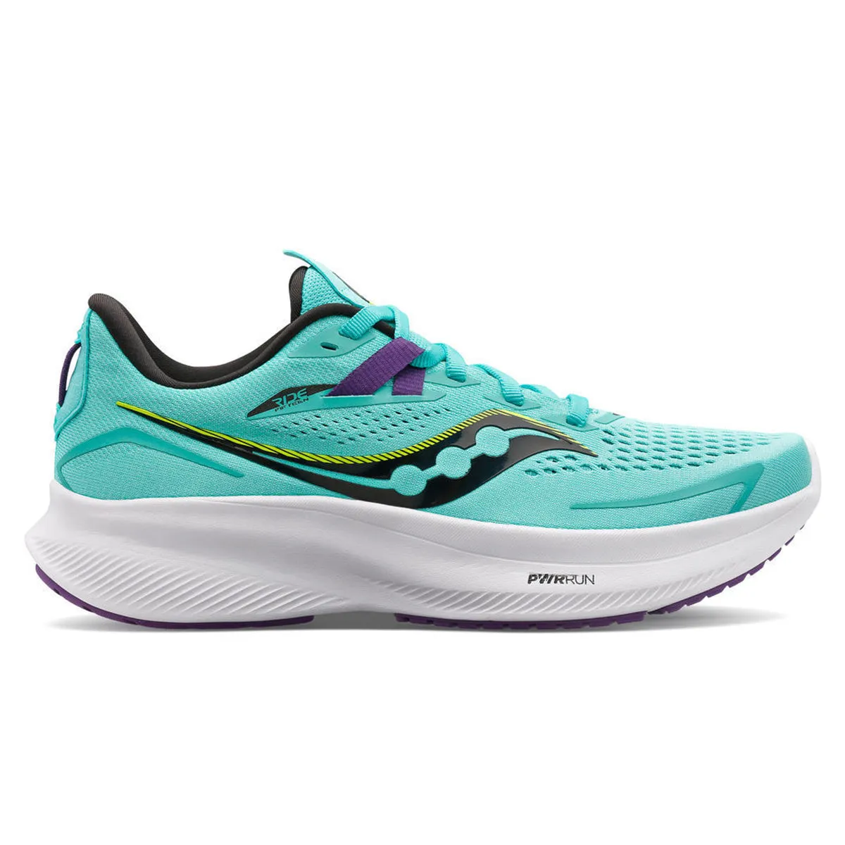 Saucony Ride 15 Womens | Cool Mint/acid