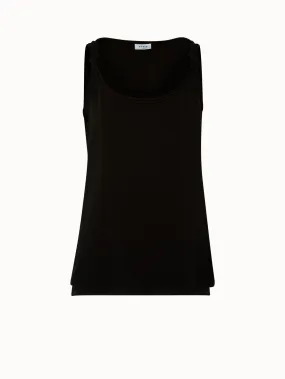 Sleeveless Top with Knotted Straps