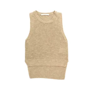 Souvenir Almond Sleeveless Pullover For Women And Teen