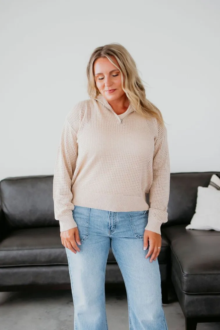 Sterling Knit Mock Neck Pullover