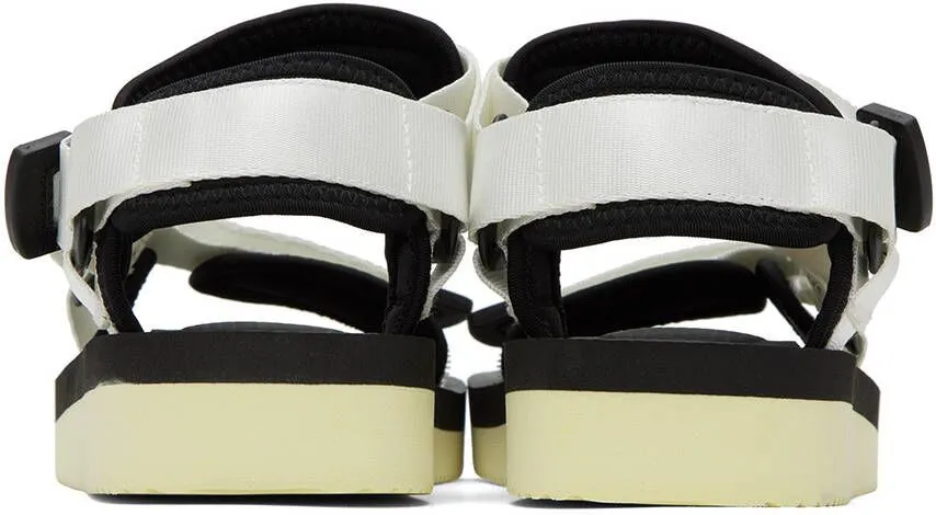 Suicoke White & Black Depa-V2 sandals