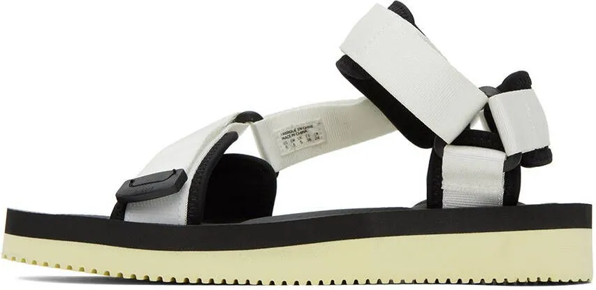 Suicoke White & Black Depa-V2 sandals