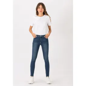 Tiffosi One Size Fits All Curvy True Denim Jeans - 7 True Denim Wash