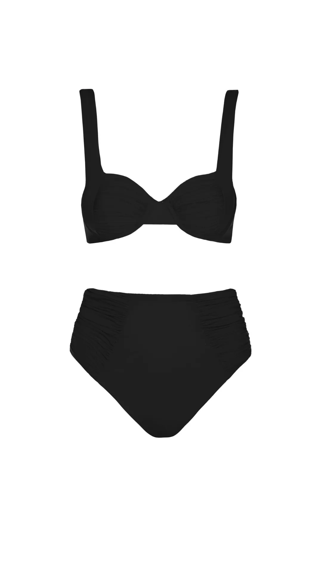 Top De Bikini Pula Black & Bottom De Bikini Tali Black