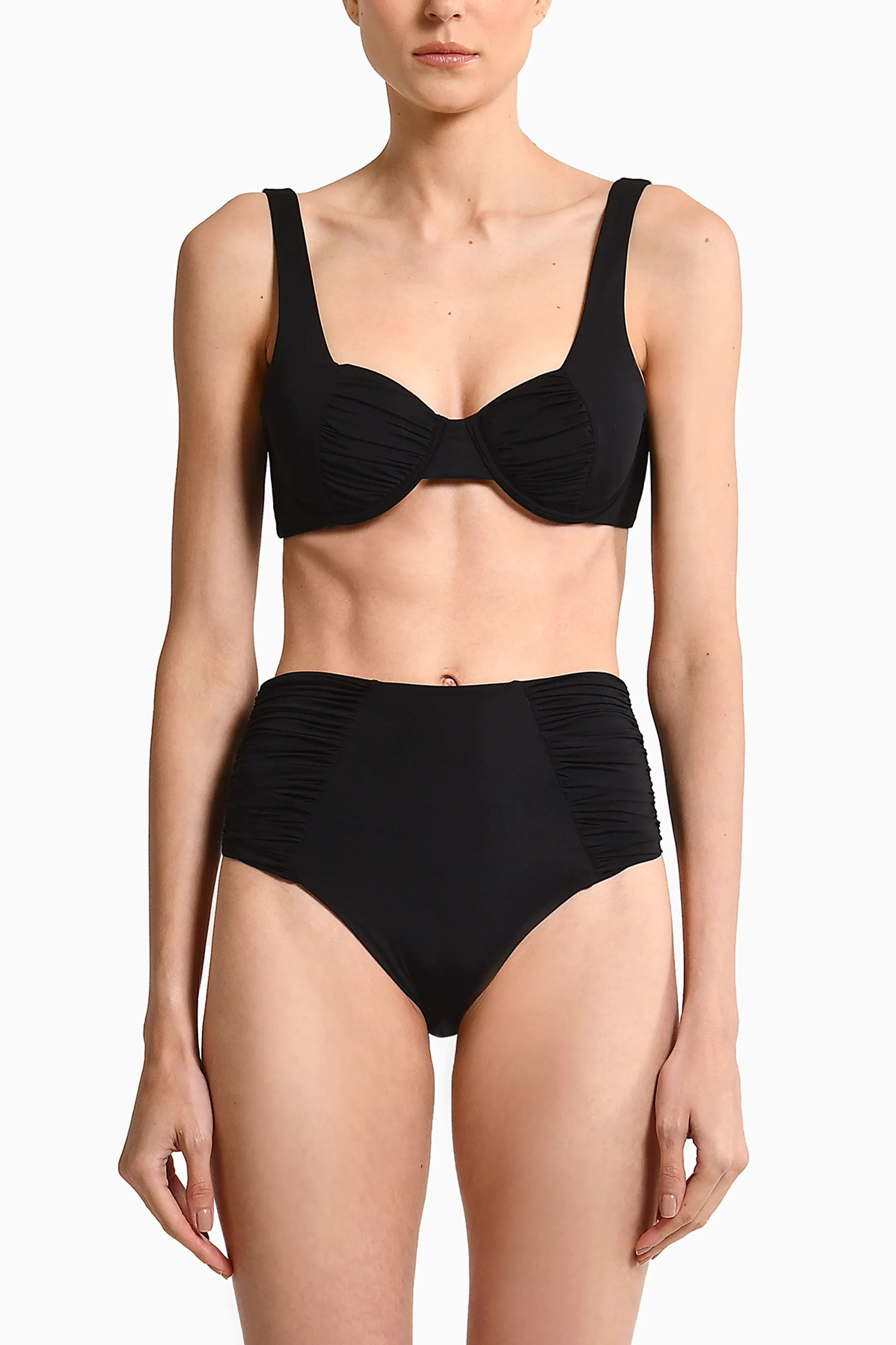 Top De Bikini Pula Black & Bottom De Bikini Tali Black