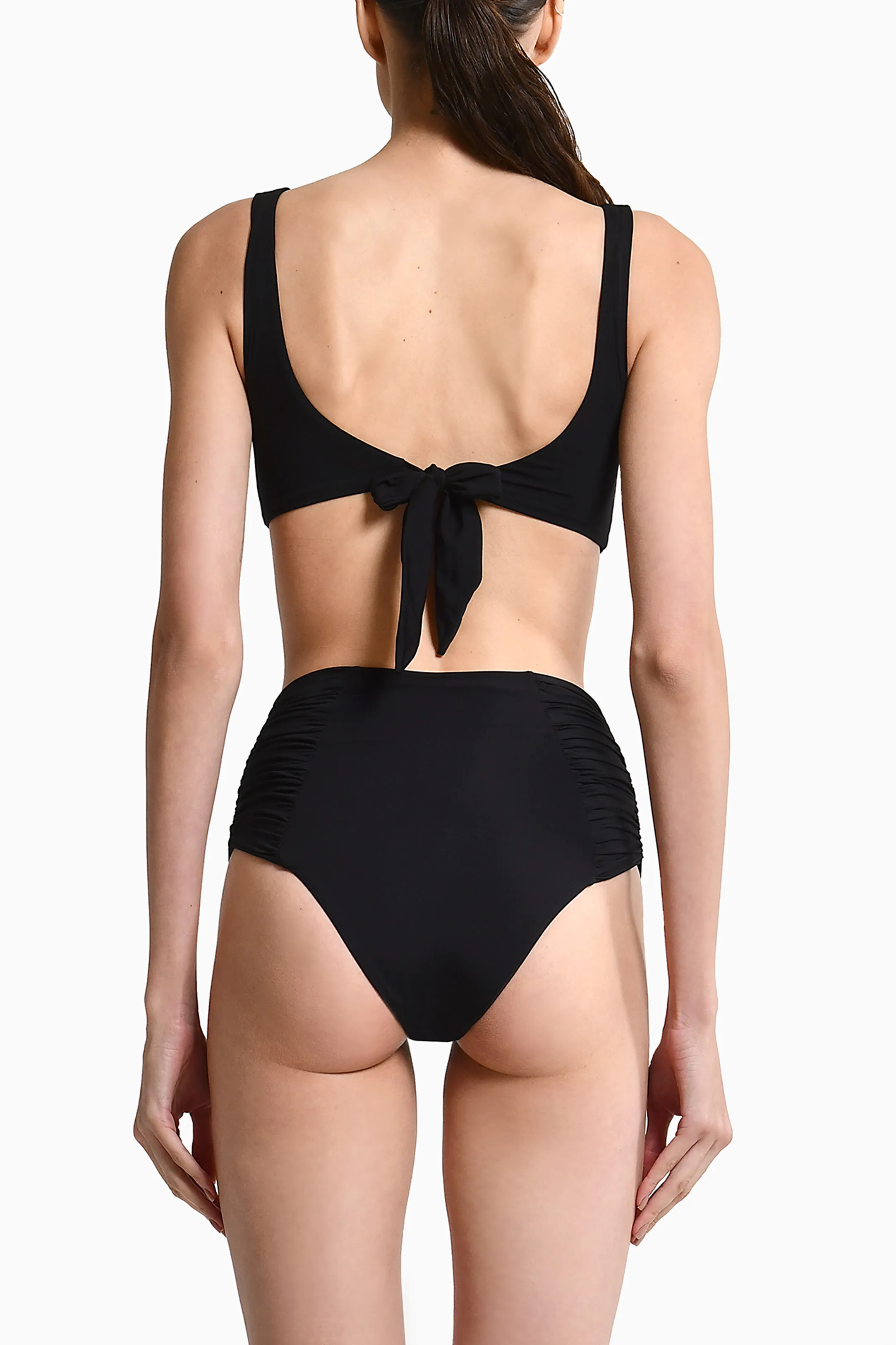 Top De Bikini Pula Black & Bottom De Bikini Tali Black