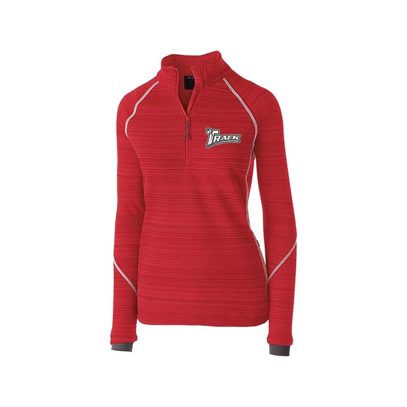 Track Red Inertia Ladies Deviate Bowling Pullover