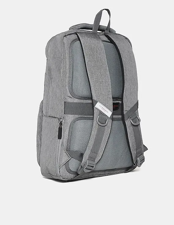 U.S. Polo Assn. Grey Heathered Laptop Backpack