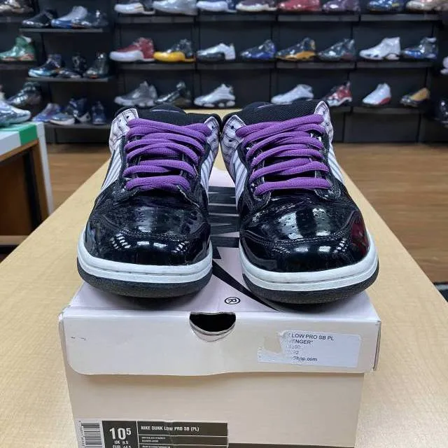 Vnds nike dunk sb low avenger purple patent