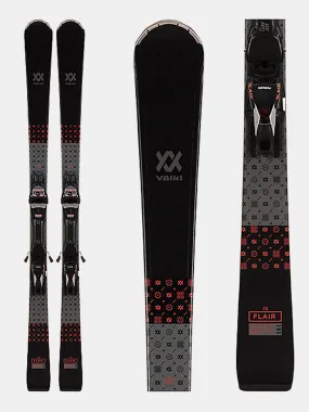     VOLKL  Women's Flair 75 Skis + Vmotion 10 GW Bindings 2022    