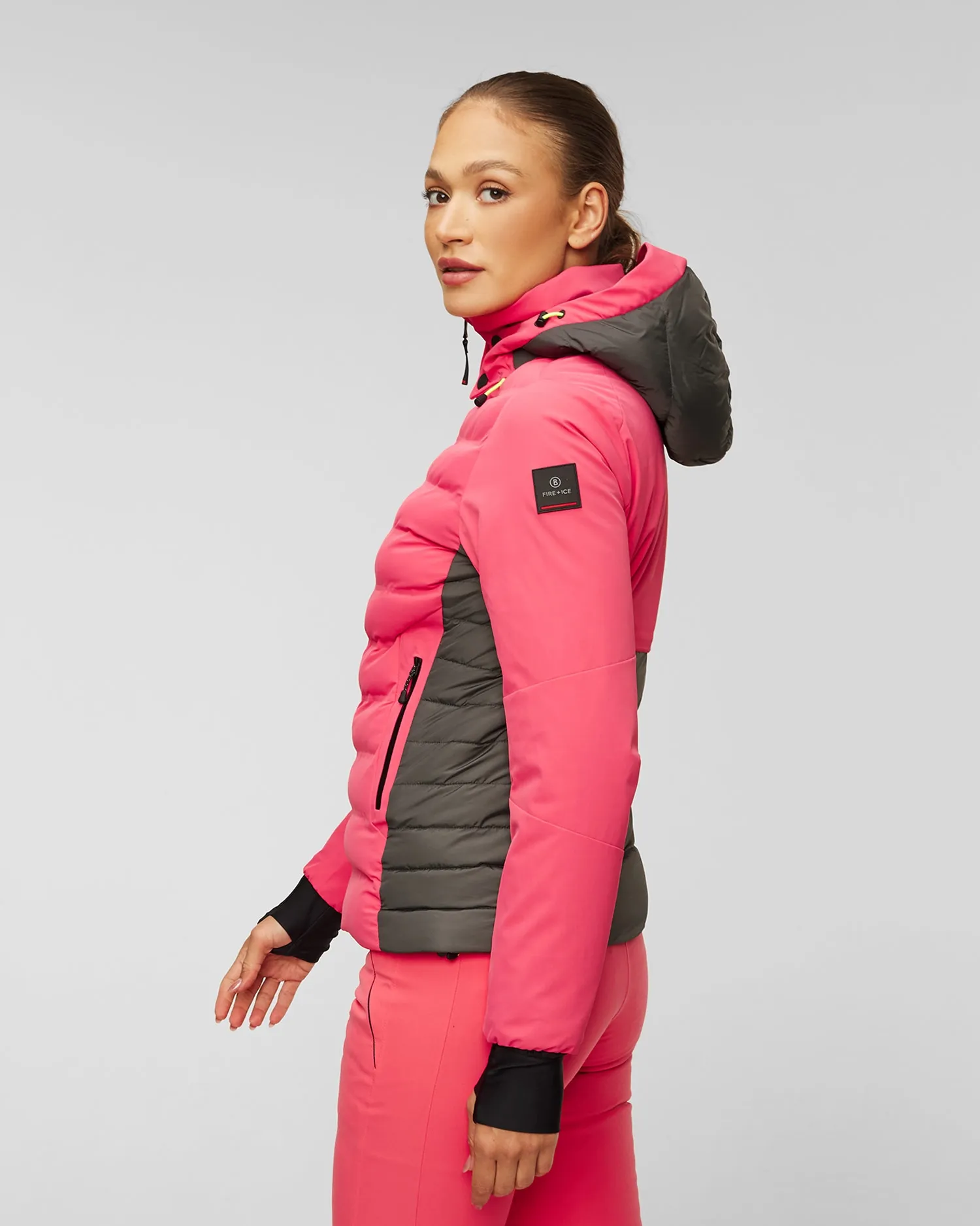 Women's pink ski jacket BOGNER FIRE+ICE Janka3 34917490-672