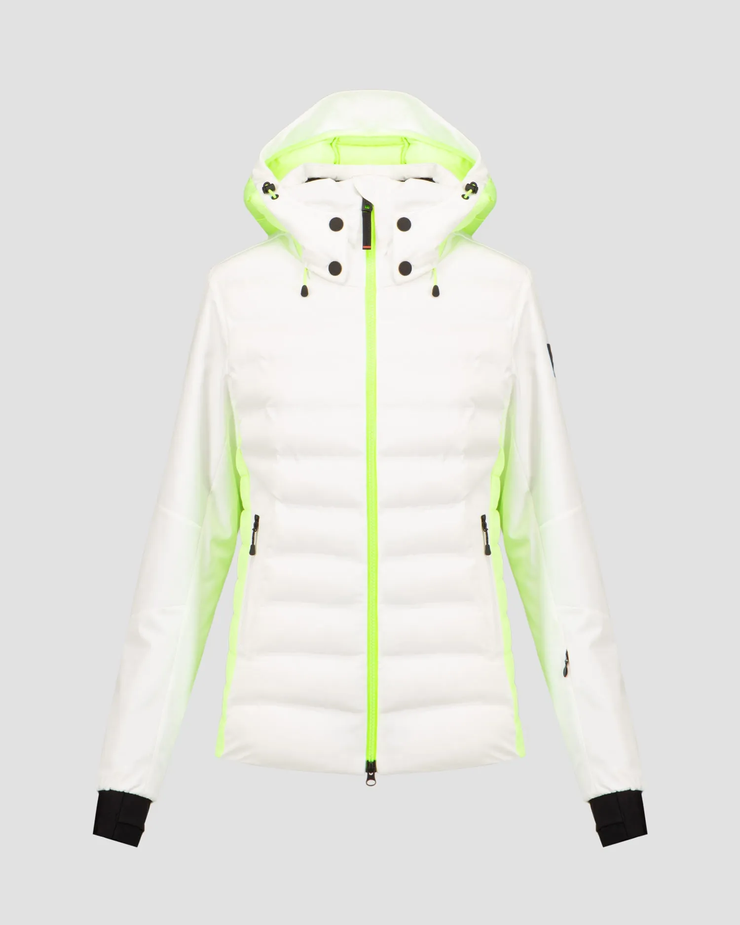 Women's white ski jacket BOGNER FIRE+ICE Janka3 34917491-732