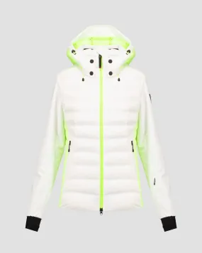 Women's white ski jacket BOGNER FIRE+ICE Janka3 34917491-732