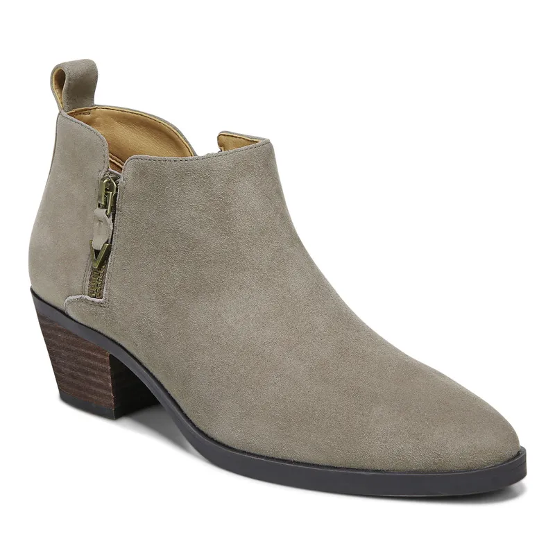 Women’s Vionic Cecily Waterproof Suede Ankle Boot – Stone