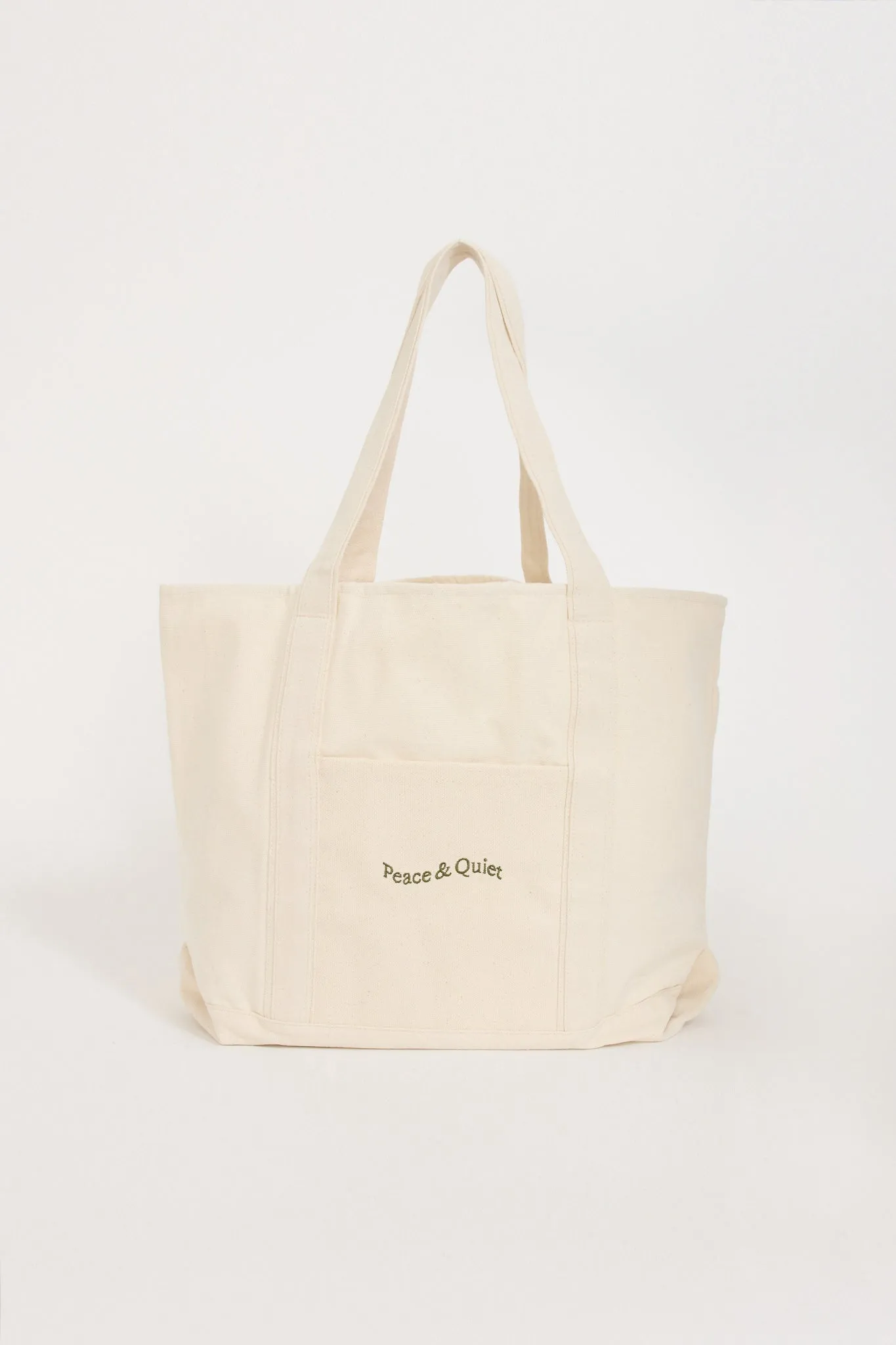 Wordmark Boat Tote Bone