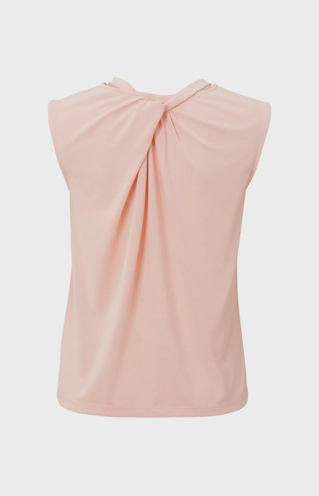 Yaya Sleeveless Top Crewneck Knotted Accent